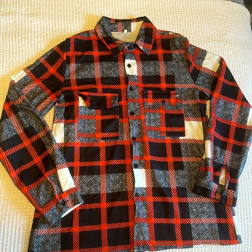 Plaid Holiday Casual Button Down Shirt